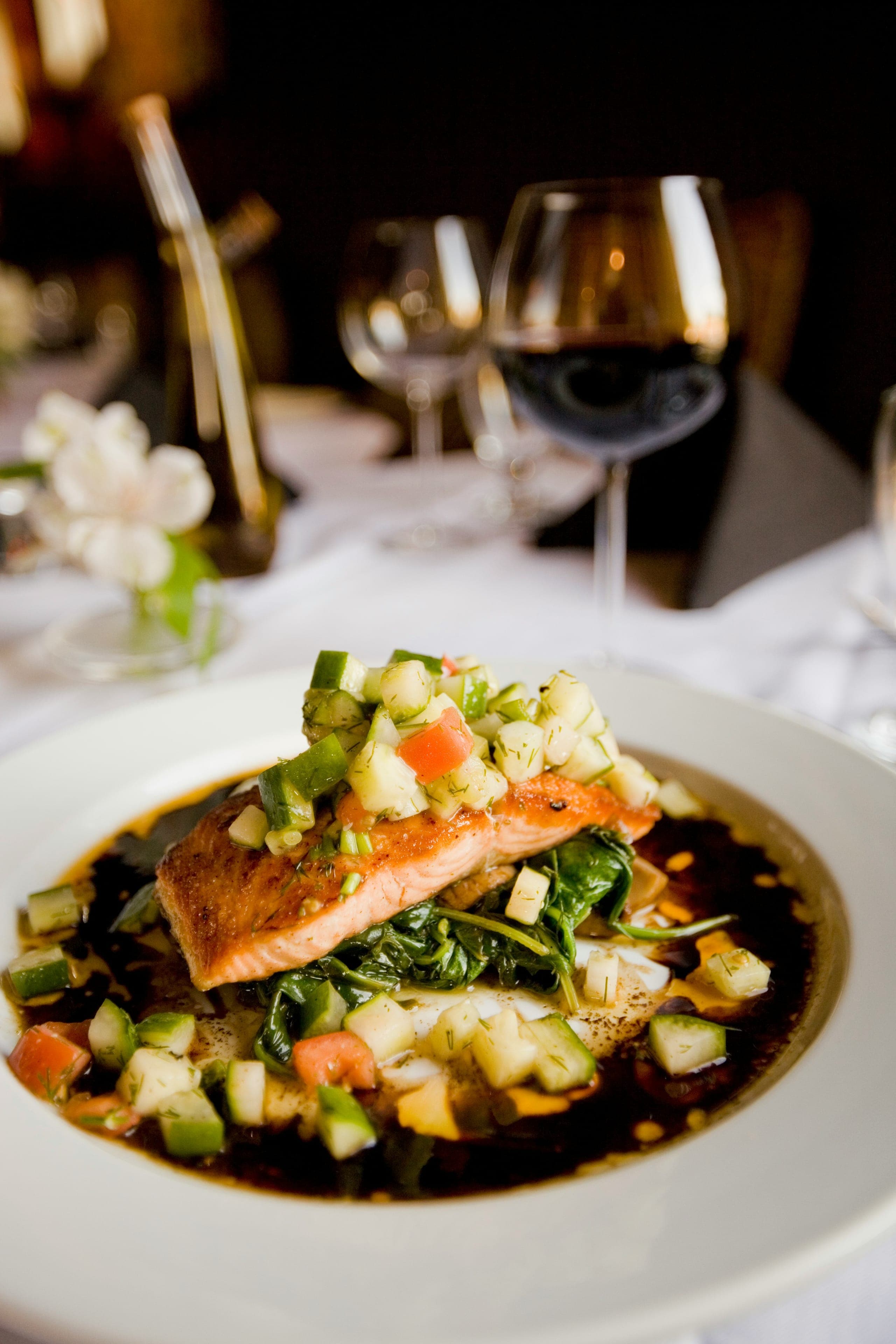 A carefully prepared dish at Sanbay Fusion